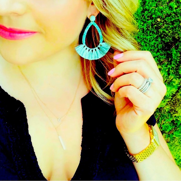 Stella & Dot Anne 2 in 1 Fringe Earrings - Picture 7 of 9